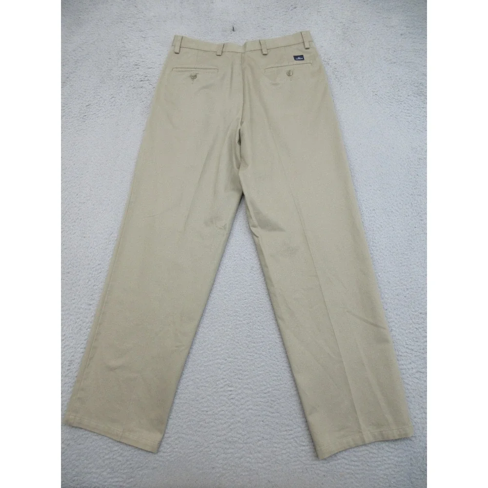 Dockers Pleated Khaki Chino Pants Mens 32x32 Beige Classic Fit Cotton Casual